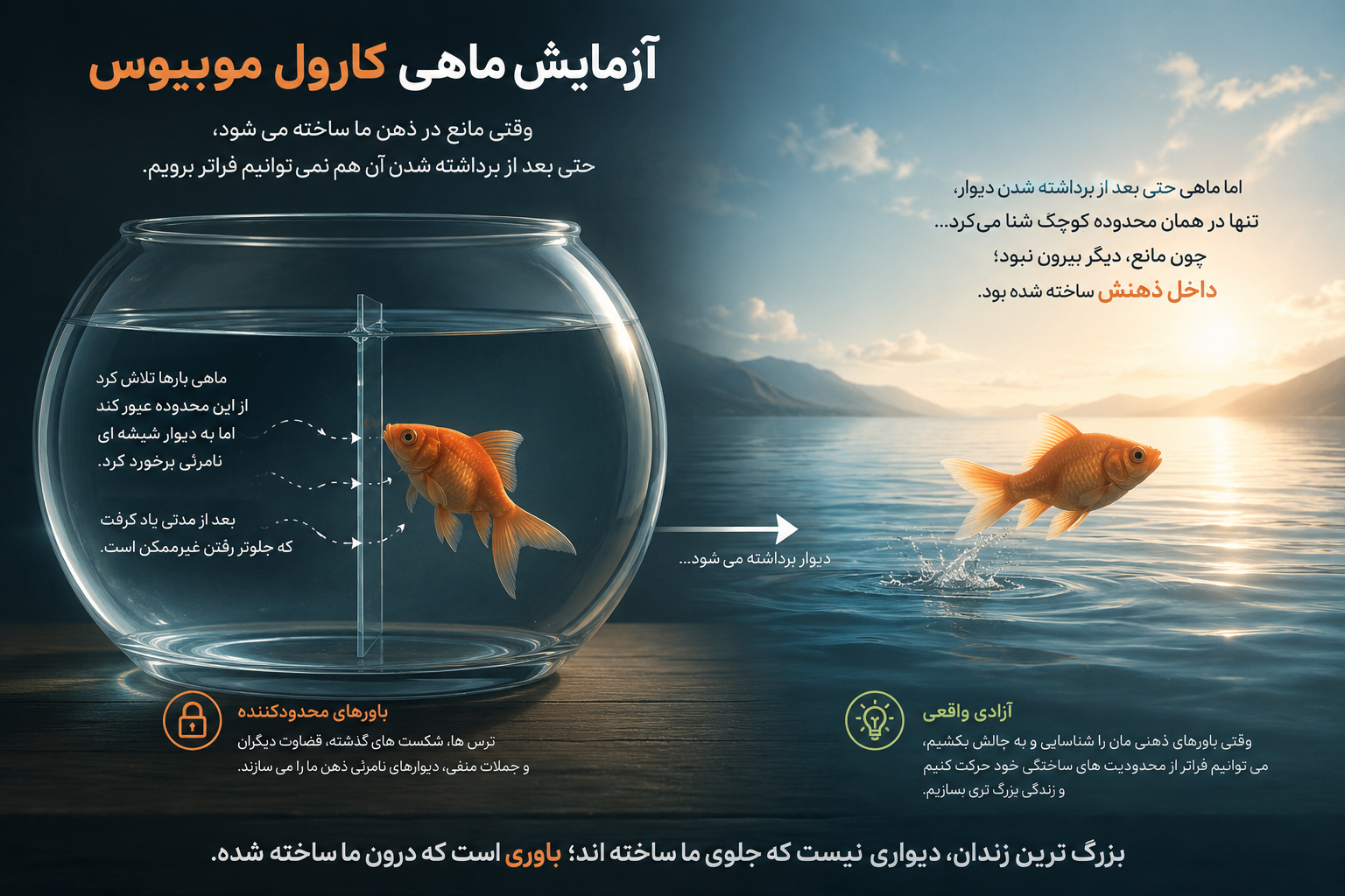 چگونه ذهن ناخودآگاه ما زندان‌های نامرئی می‌سازد؟